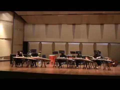 guzheng quintet burning fire 古筝五重奏 炎 (japanese music,日本曲